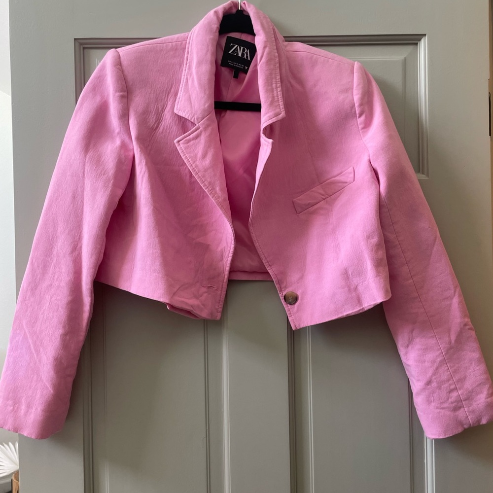 Zara cropped blazer